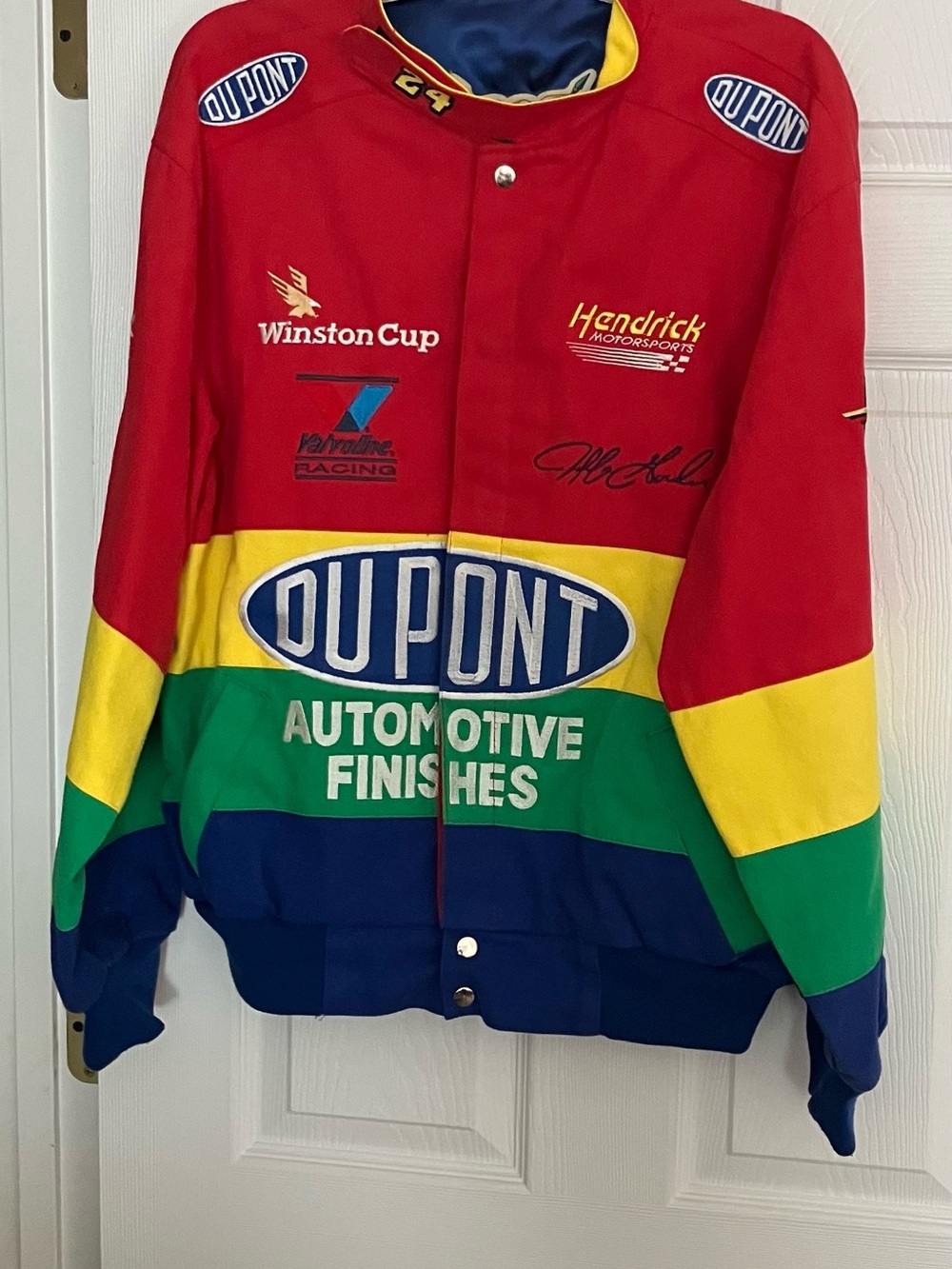 Jeff Hamilton Jeff Gordon #24 DuPont NASCAR Winston Cup Jacket Men’s Large